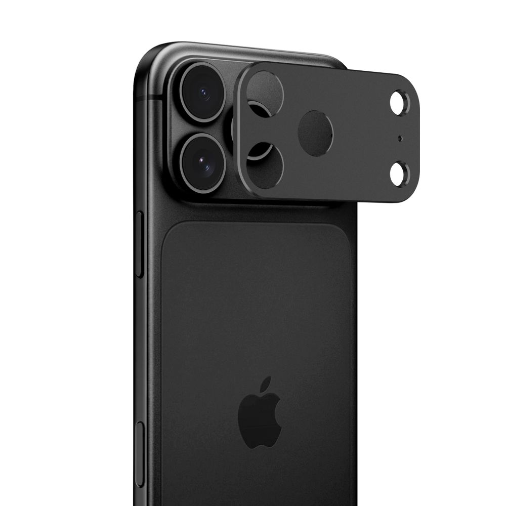 Kameros apsauginis stiklas Tech-Protect Camalloy Fit+ iPhone 18 Pro, juodas