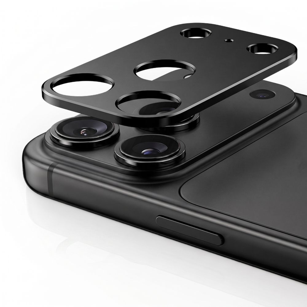 Kameros apsauginis stiklas Tech-Protect Camalloy Fit+ iPhone 18 Pro, juodas