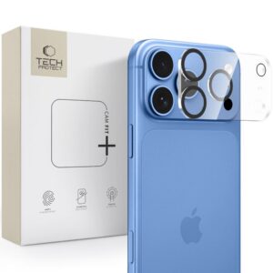 Kameros apsauginis stiklas Tech-Protect Cam Fit+ iPhone 18 Pro, skaidrus