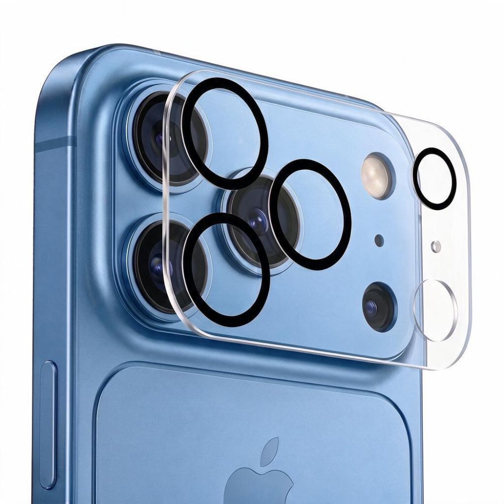 Kameros apsauginis stiklas Tech-Protect Cam Fit+ iPhone 18 Pro, skaidrus