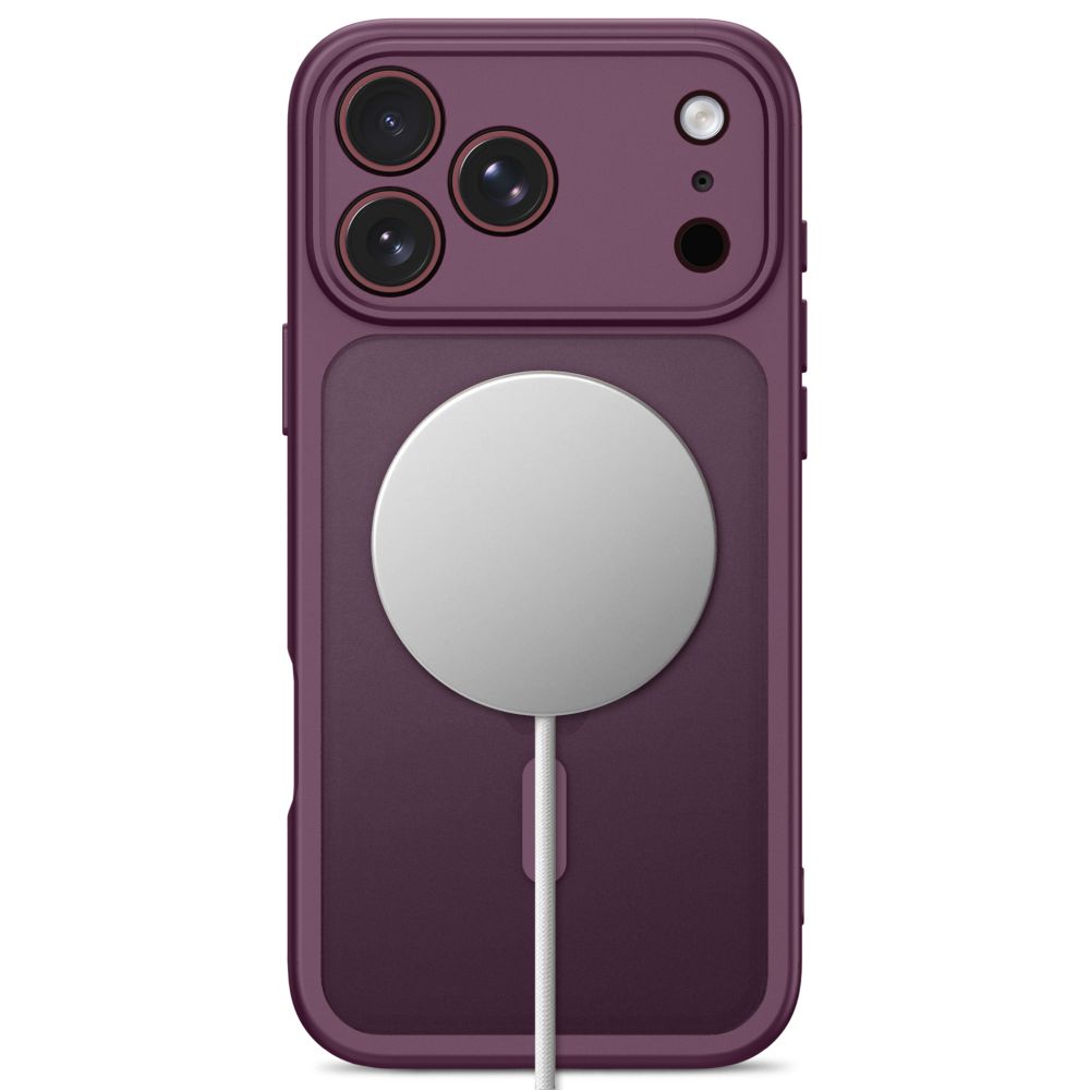 Dėklas Tech-Protect BasicMag MagSafe iPhone 17 Pro / 18 Pro, matinis tamsiai vyšninis