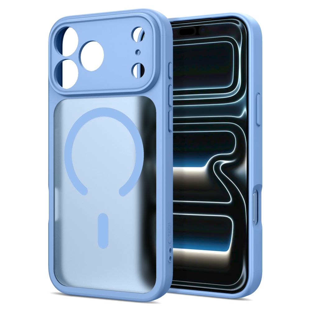 Dėklas Tech-Protect BasicMag MagSafe iPhone 17 Pro Max / 18 Pro Max, matinis šviesiai mėlynas