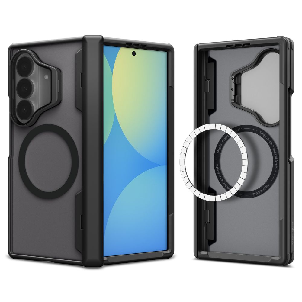 Dėklas Spigen Optik Armor Pro MagSafe Galaxy Z Fold 8 Ultra, juodas