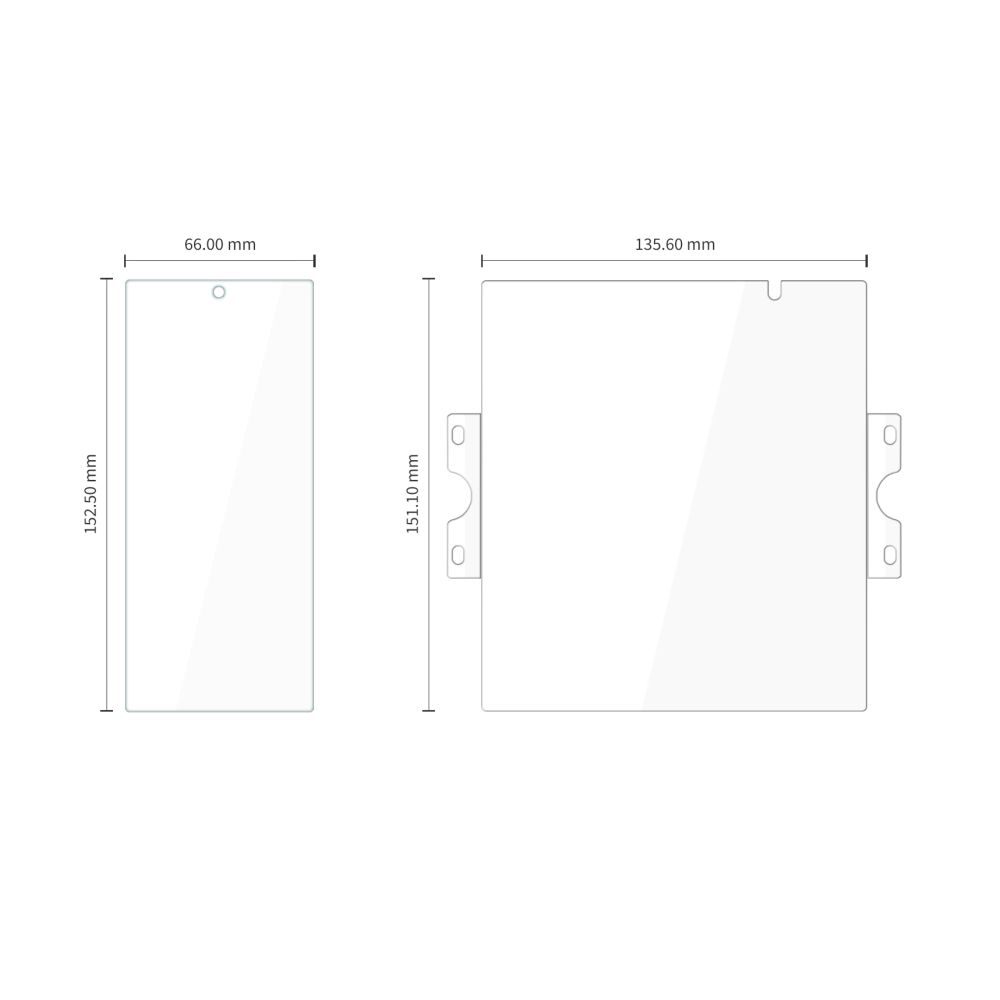 Apsauginio stiklo ir plėvelės rinkinys Tech-Protect Easy Set Foil & Glass Fit+ 4in1 Galaxy Z Fold 8 Ultra, skaidrus