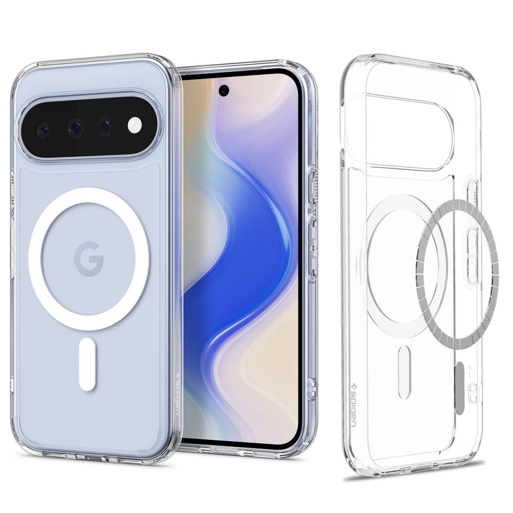 Dėklas Spigen Ultra Hybrid Mag MagSafe Google Pixel 11, permatomas baltas