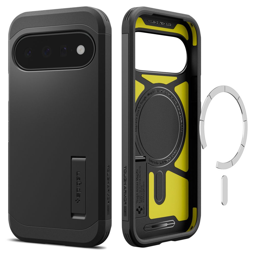 Dėklas Spigen Tough Armor Mag MagSafe Google Pixel 11, juodas
