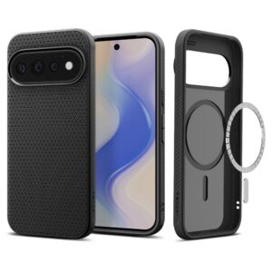 Dėklas Spigen Liquid Air Mag MagSafe Google Pixel 11 Pro, matinis juodas