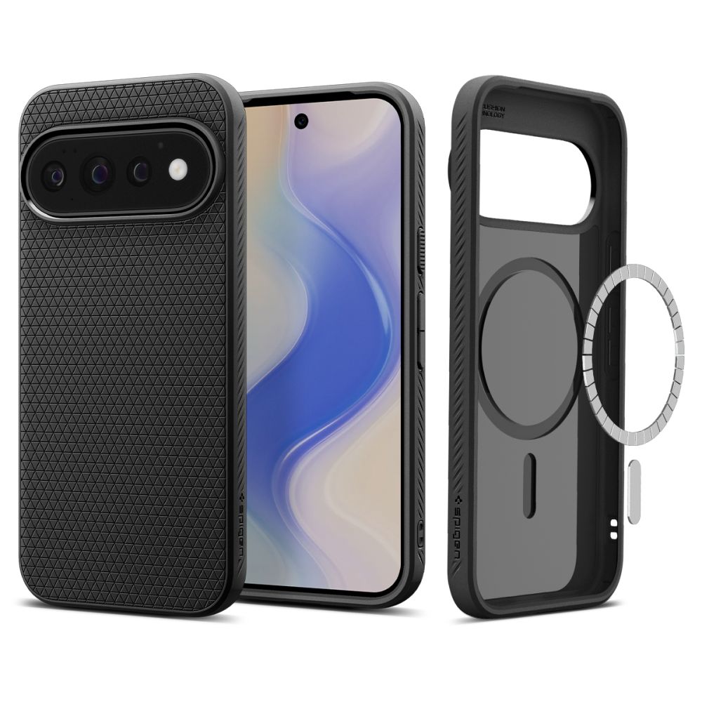 Dėklas Spigen Liquid Air Mag MagSafe Google Pixel 11 Pro, matinis juodas