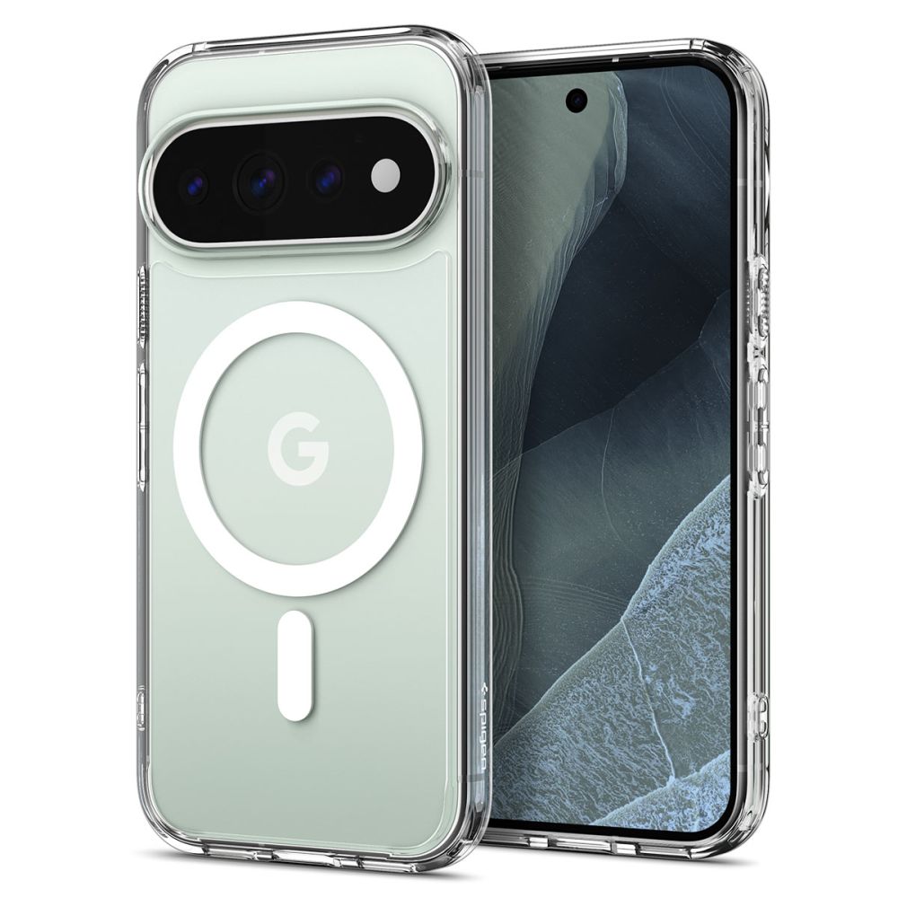 Dėklas Spigen Ultra Hybrid Mag MagSafe Google Pixel 11 Pro, skaidriai baltas