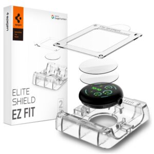Apsauginė plėvelė Spigen Elite Shield EZ Fit Google Pixel Watch 3 / 4 / 5 (41 mm), 2 vnt., skaidri