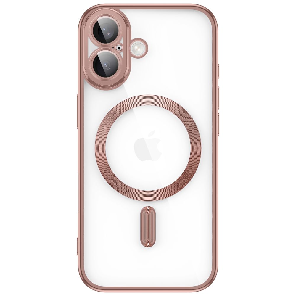 Dėklas Tech-Protect MagFlex MagSafe iPhone 17, blizgus rausvai auksinis