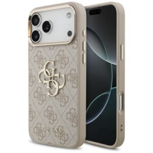 Guess 4G Big 4G Classic Logo dėklas skirtas iPhone 17 Pro Max / 18 Pro Max - Rožinis auksas
