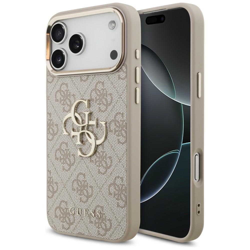 Guess 4G Big 4G Classic Logo dėklas skirtas iPhone 17 Pro Max / 18 Pro Max - Rožinis auksas