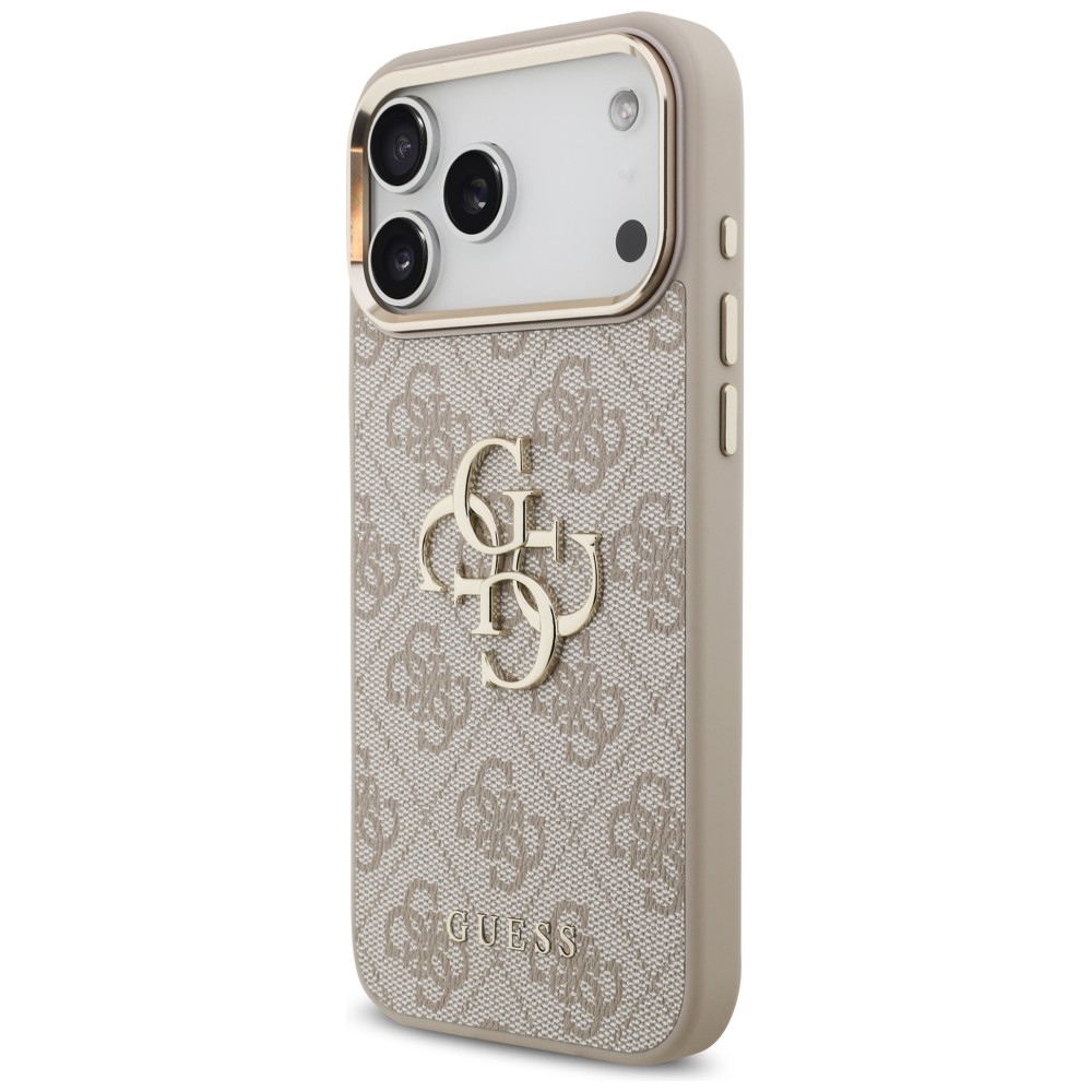 Guess 4G Big 4G Classic Logo dėklas skirtas iPhone 17 Pro Max / 18 Pro Max - Rožinis auksas