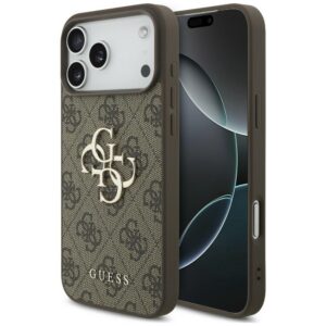 Guess 4G Big Logo dėklas skirtas iPhone 17 Pro / 18 Pro - Ruda
