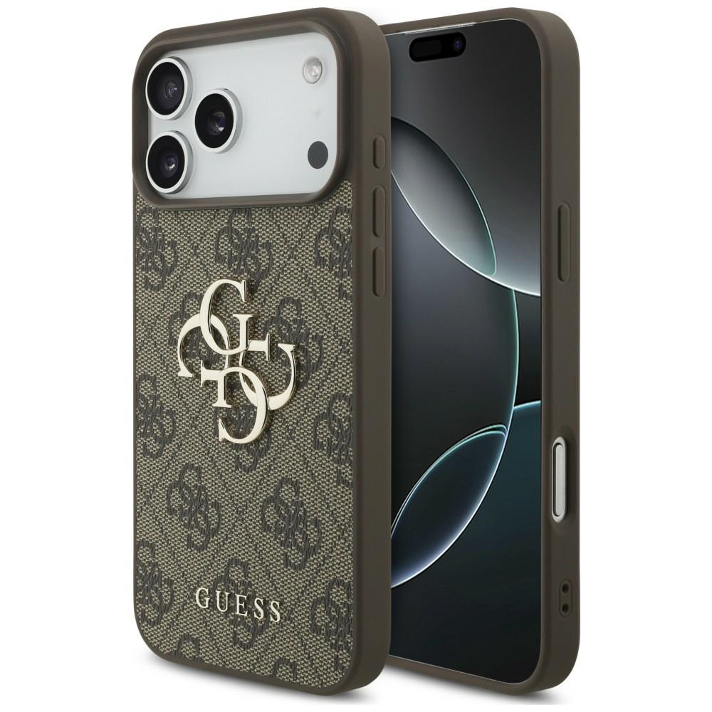 Guess 4G Big Logo dėklas skirtas iPhone 17 Pro / 18 Pro - Ruda