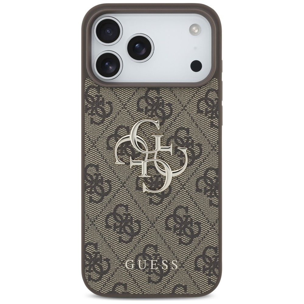 Guess 4G Big Logo dėklas skirtas iPhone 17 Pro / 18 Pro - Ruda