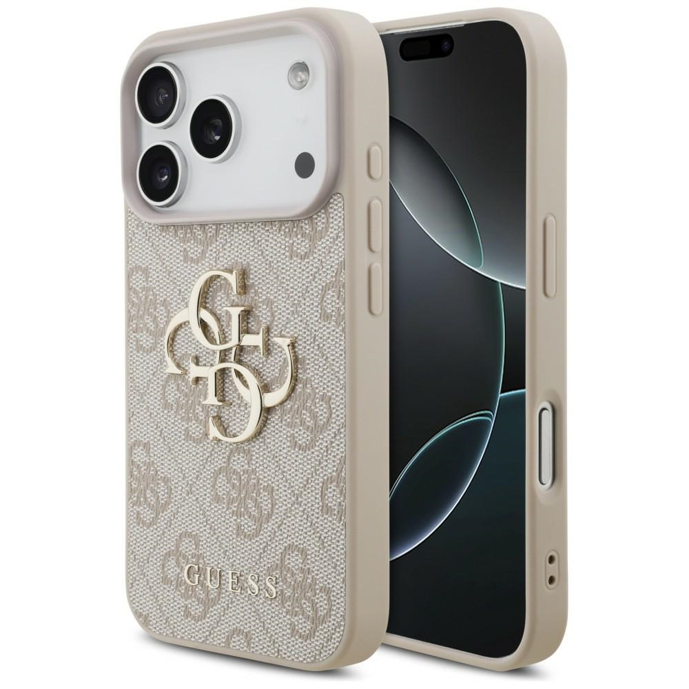 Guess 4G Big Logo dėklas skirtas iPhone 17 Pro / 18 Pro - Rožinė