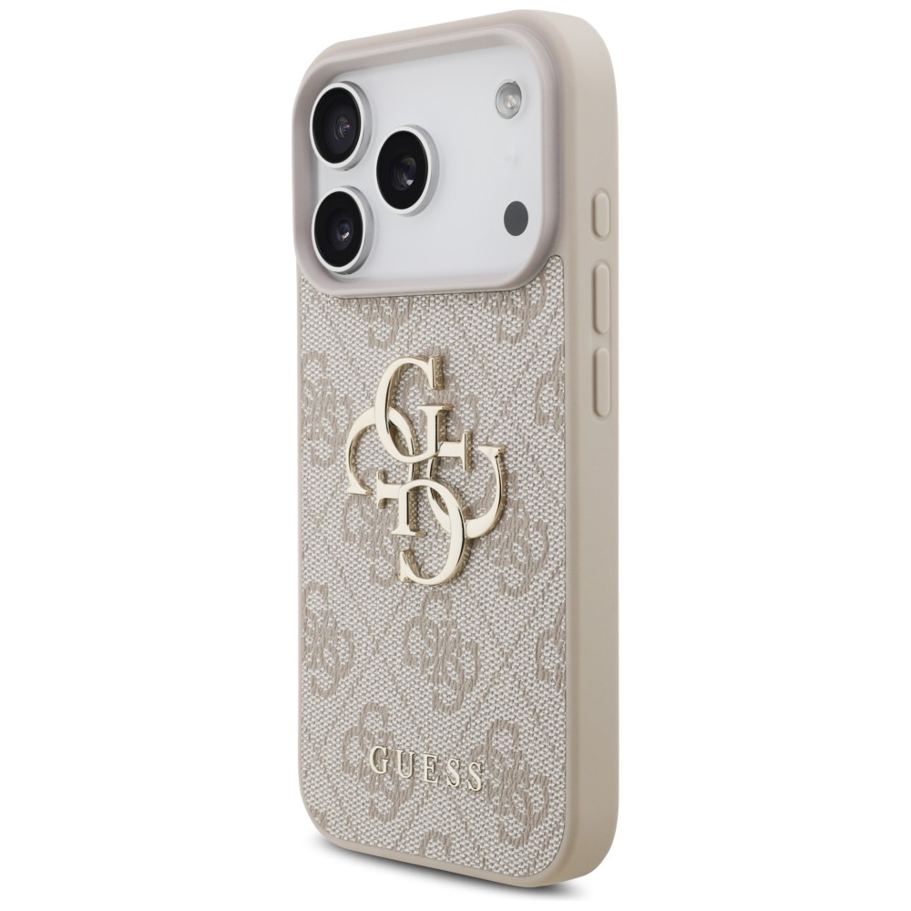 Guess 4G Big Logo dėklas skirtas iPhone 17 Pro / 18 Pro - Rožinė