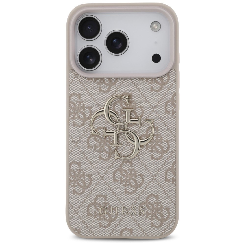 Guess 4G Big Logo dėklas skirtas iPhone 17 Pro / 18 Pro - Rožinė