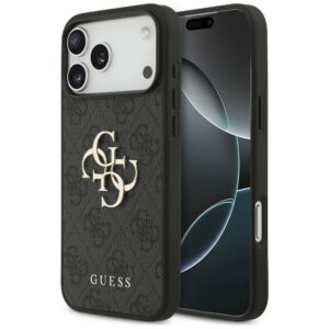 Guess 4G Big Logo dėklas skirtas iPhone 17 Pro Max / 18 Pro Max - juoda spalva