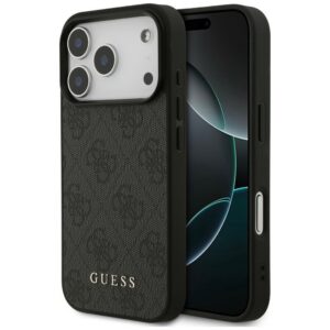 Guess 4G Classic dėklas skirtas iPhone 17 Pro / 18 Pro - juoda spalva