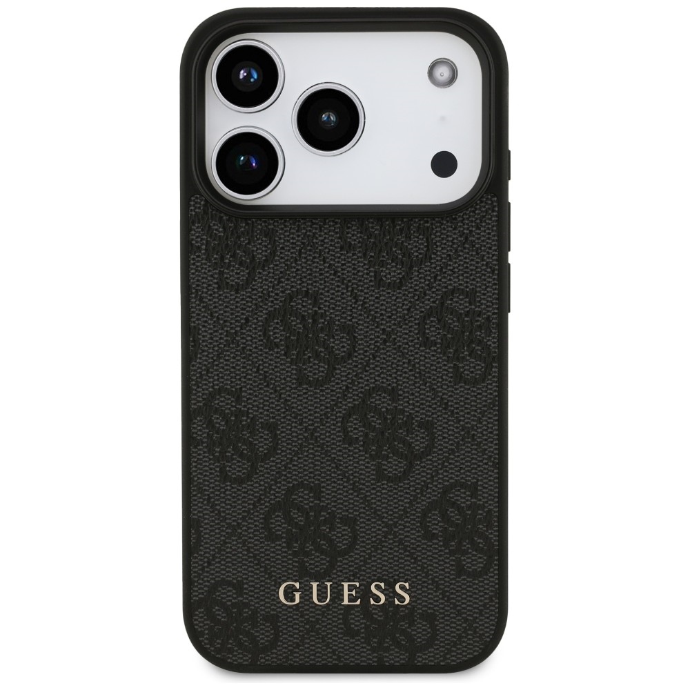 Guess 4G Classic dėklas skirtas iPhone 17 Pro / 18 Pro - juoda spalva