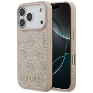 Guess 4G Classic dėklas skirtas iPhone 17 Pro / 18 Pro - rožinė spalva