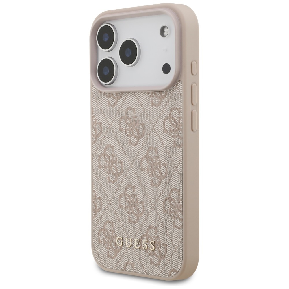 Guess 4G Classic dėklas skirtas iPhone 17 Pro / 18 Pro - rožinė spalva