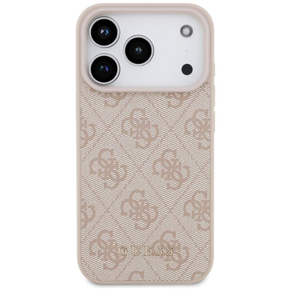 Guess 4G Classic dėklas skirtas iPhone 17 Pro / 18 Pro - rožinė spalva