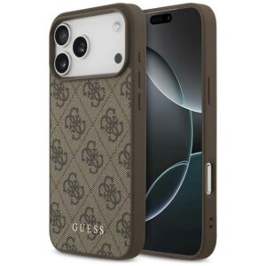 Guess 4G Classic dėklas iPhone 17 Pro Max / 18 Pro Max - Ruda