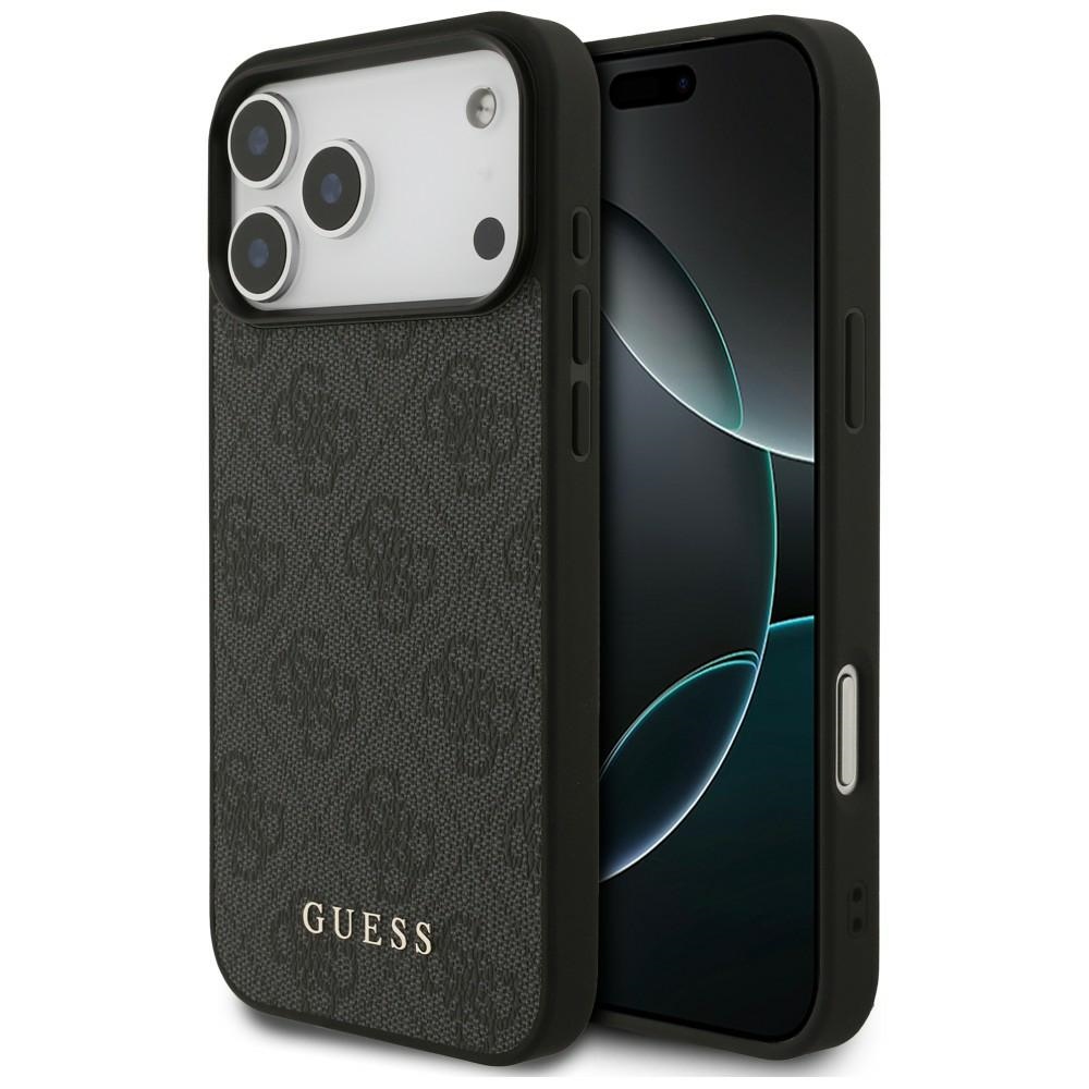 Guess 4G Classic dėklas iPhone 17 Pro Max / 18 Pro Max - juodas