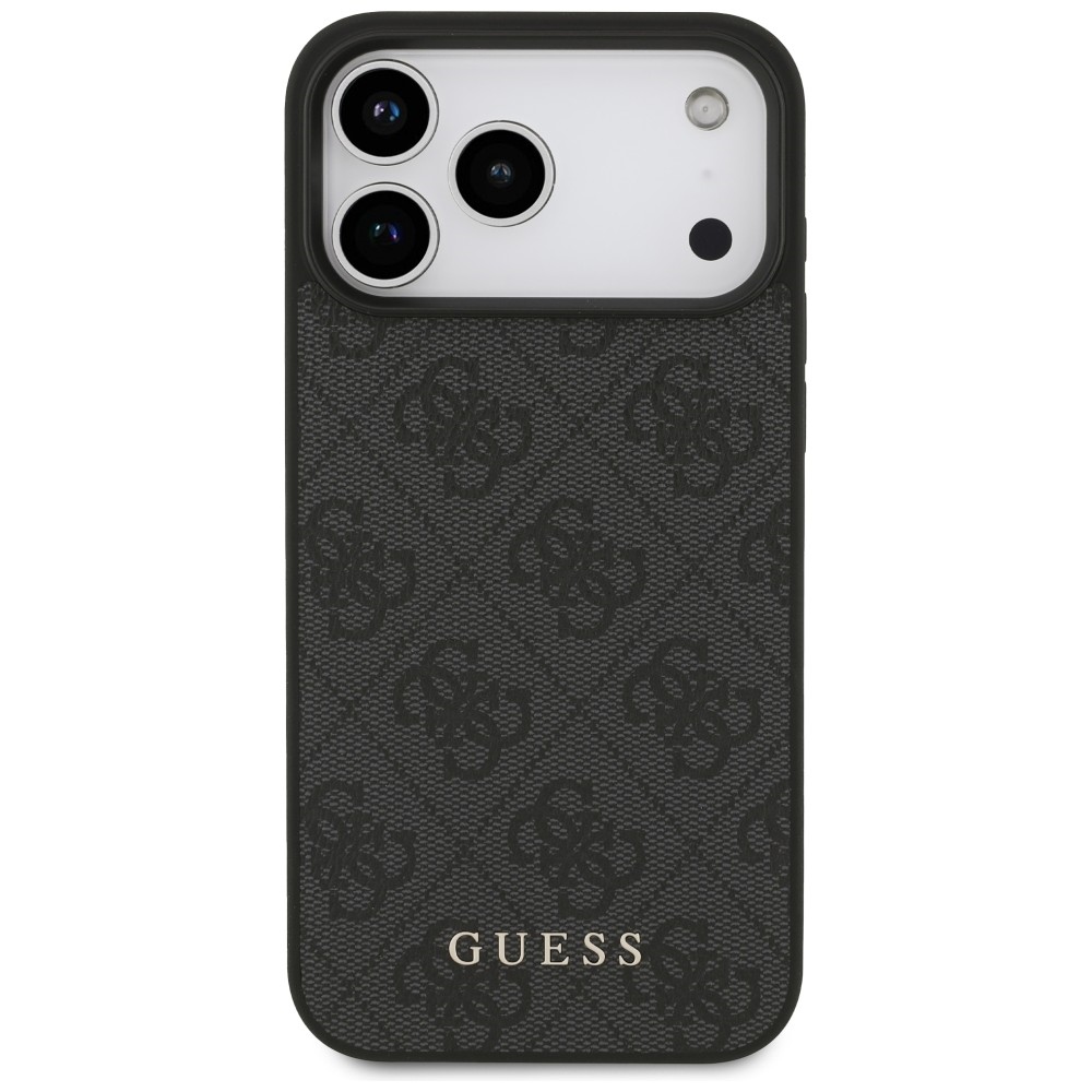 Guess 4G Classic dėklas iPhone 17 Pro Max / 18 Pro Max - juodas