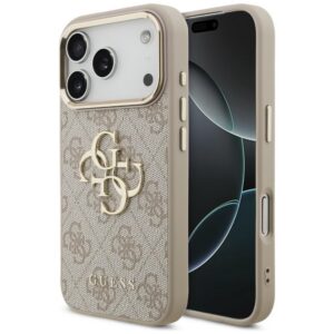 Guess 4G Big 4G Classic Logo dėklas skirtas iPhone 17 Pro / 18 Pro - Rožinis aukso