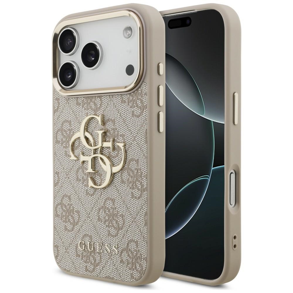 Guess 4G Big 4G Classic Logo dėklas skirtas iPhone 17 Pro / 18 Pro - Rožinis aukso
