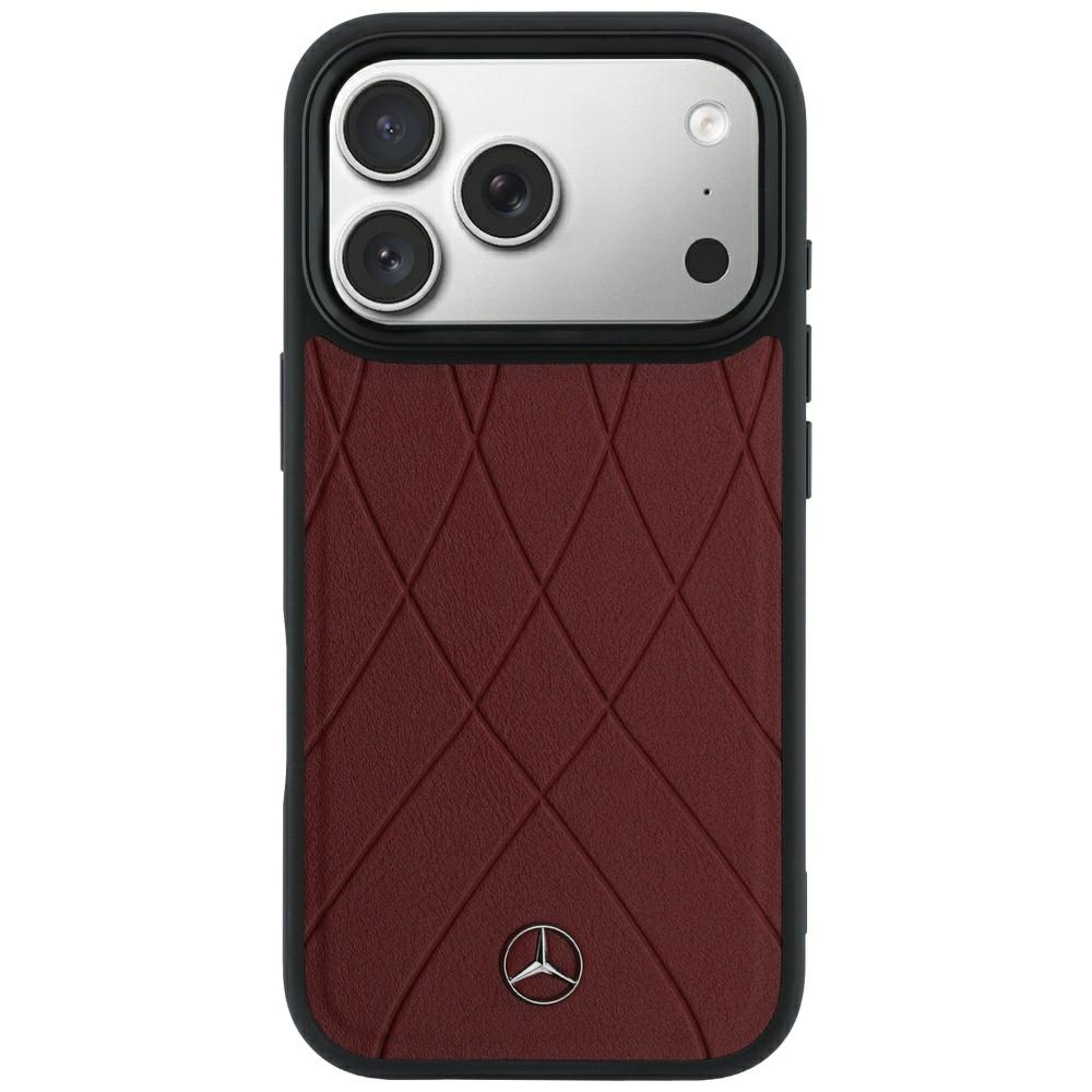 Mercedes Odos Kryžminės linijos MagSafe dėklas iPhone 17 Pro Max / 18 Pro Max - burgundo
