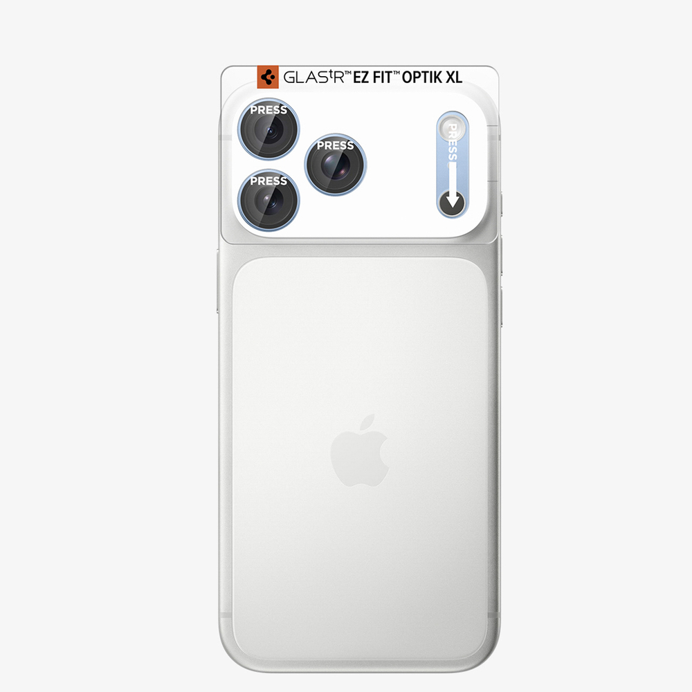 Kameros apsauginis stiklas Spigen Optik Pro XL Glas.tR EZ Fit iPhone 18 Pro, šviesiai mėlynas