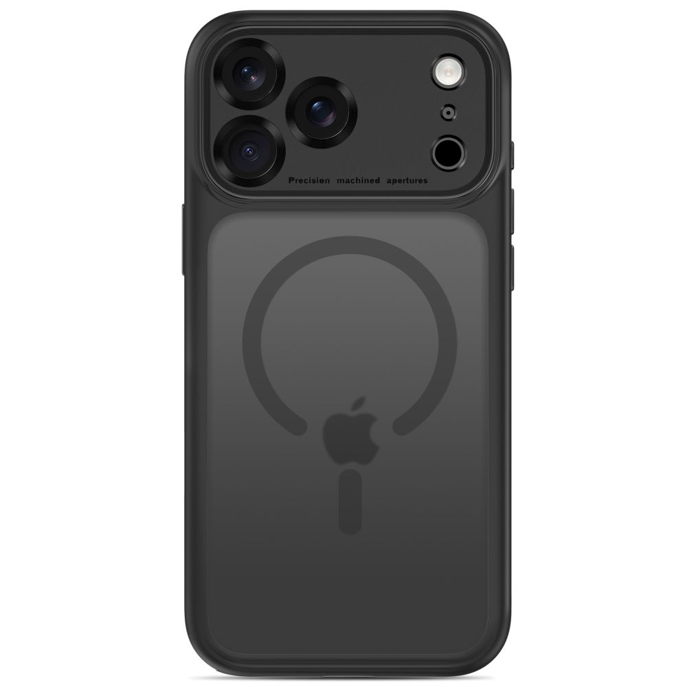 Dėklas Tech-Protect MagPeak MagSafe CC iPhone 17 Pro / 18 Pro, matinis juodas
