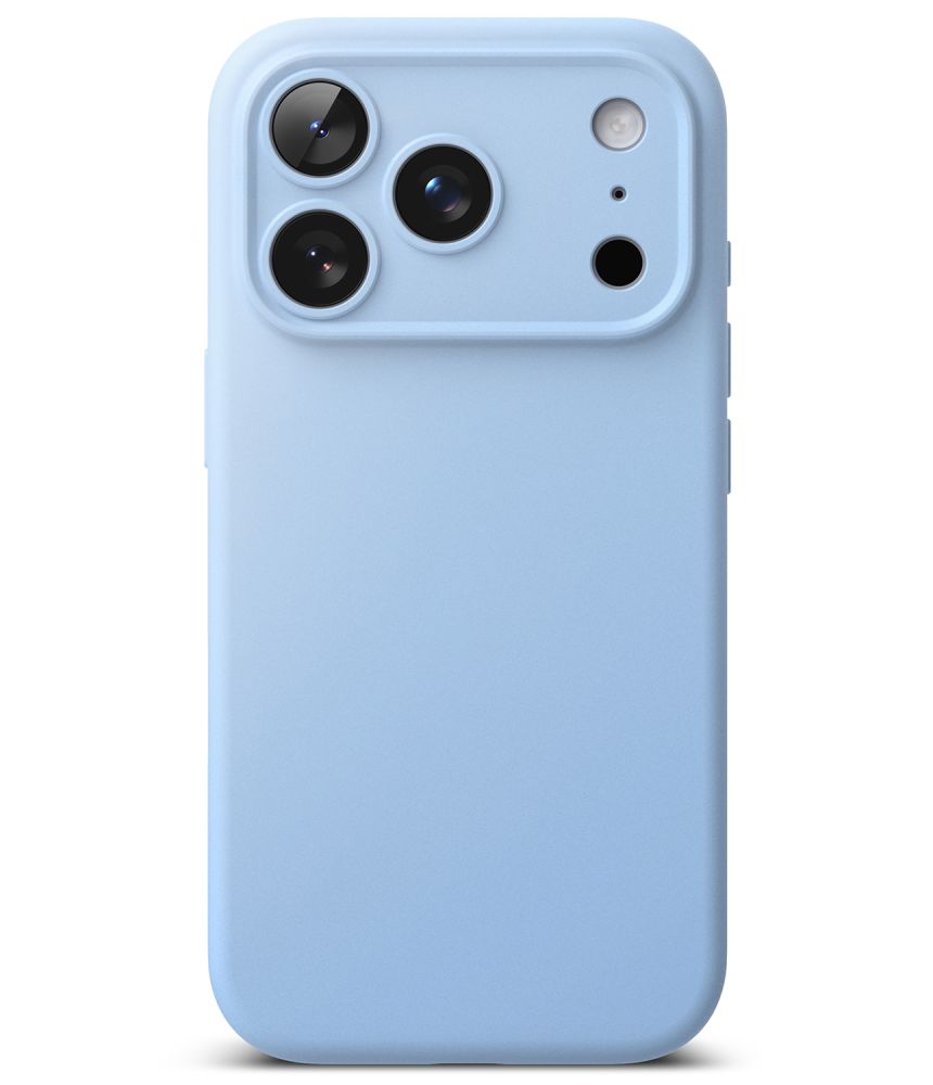 Dėklas Ringke Silicone Magnetic MagSafe iPhone 17 Pro / 18 Pro, šviesiai mėlynas