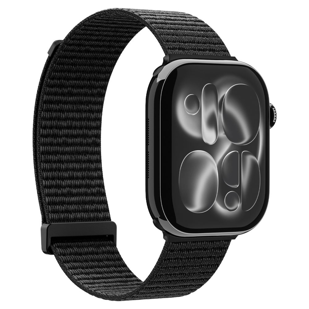 Dirželis Spigen WBF01 Apple Watch 8 / 9 / 10 / 11 / SE / Ultra, juodas