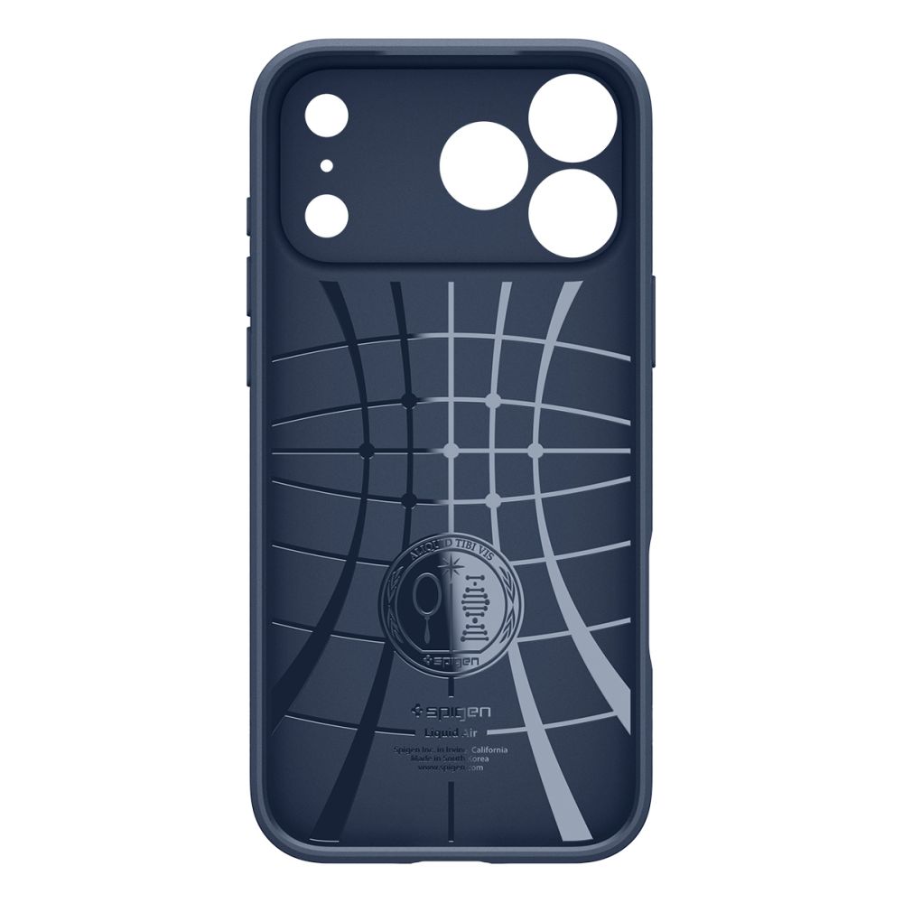 Dėklas Spigen Liquid Air iPhone 17 Pro / 18 Pro, tamsiai mėlynas