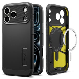 Dėklas Spigen Tough Armor T MagSafe iPhone 17 Pro / 18 Pro, juodas