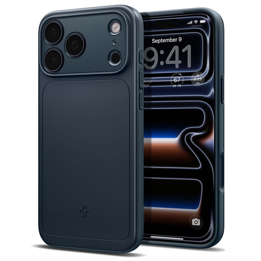 Dėklas Spigen Thin Fit MagSafe iPhone 17 Pro Max / 18 Pro Max, tamsiai mėlynas