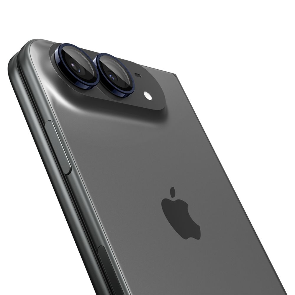 Kameros apsauginis stiklas Spigen Optik Pro Glas.tR EZ Fit iPhone Duo, 2 vnt., tamsiai mėlynas