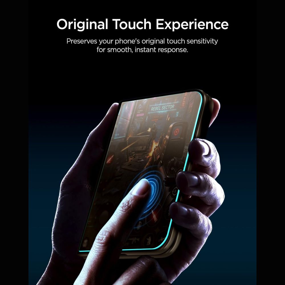 Apsauginis stiklas su privatumo filtru Spigen Glas.tR EZ Fit Pro AC HD Privacy iPhone Duo