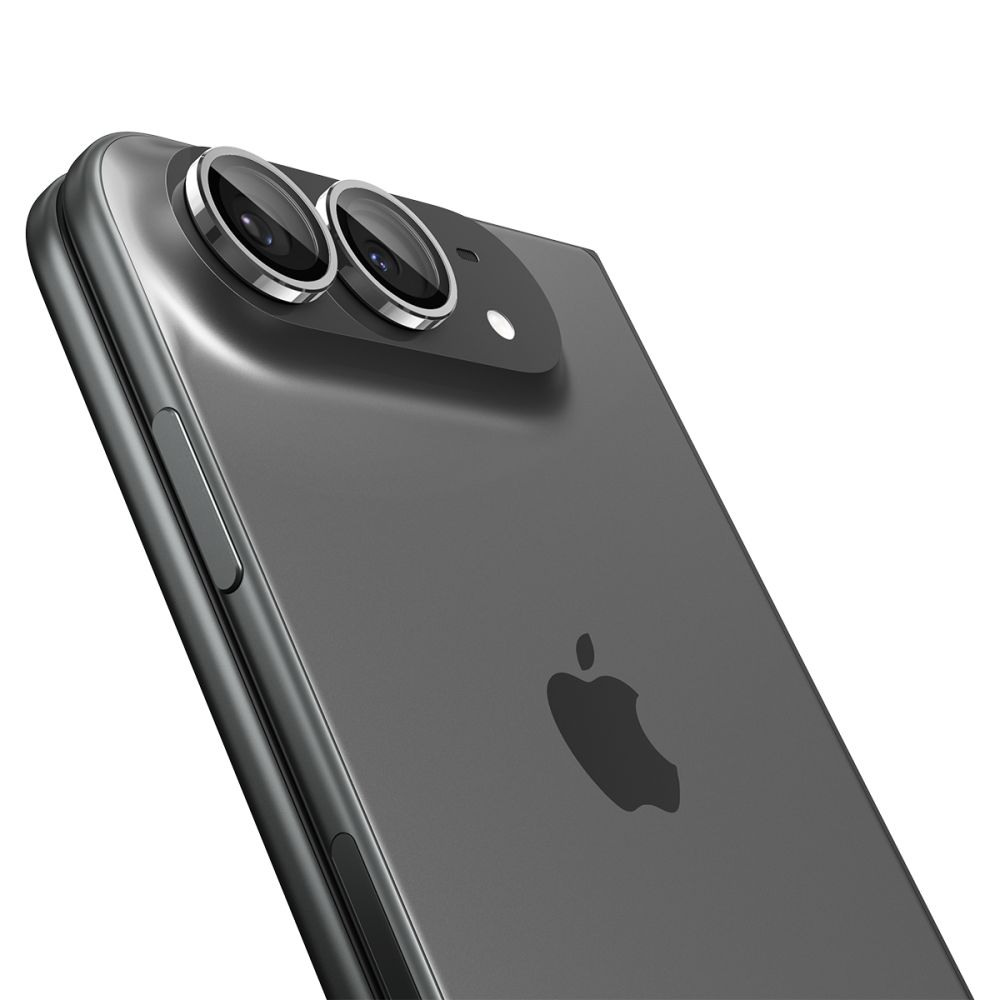 Kameros apsauginis stiklas Spigen Optik Pro Glas.tR EZ Fit iPhone Duo, 2 vnt., baltas