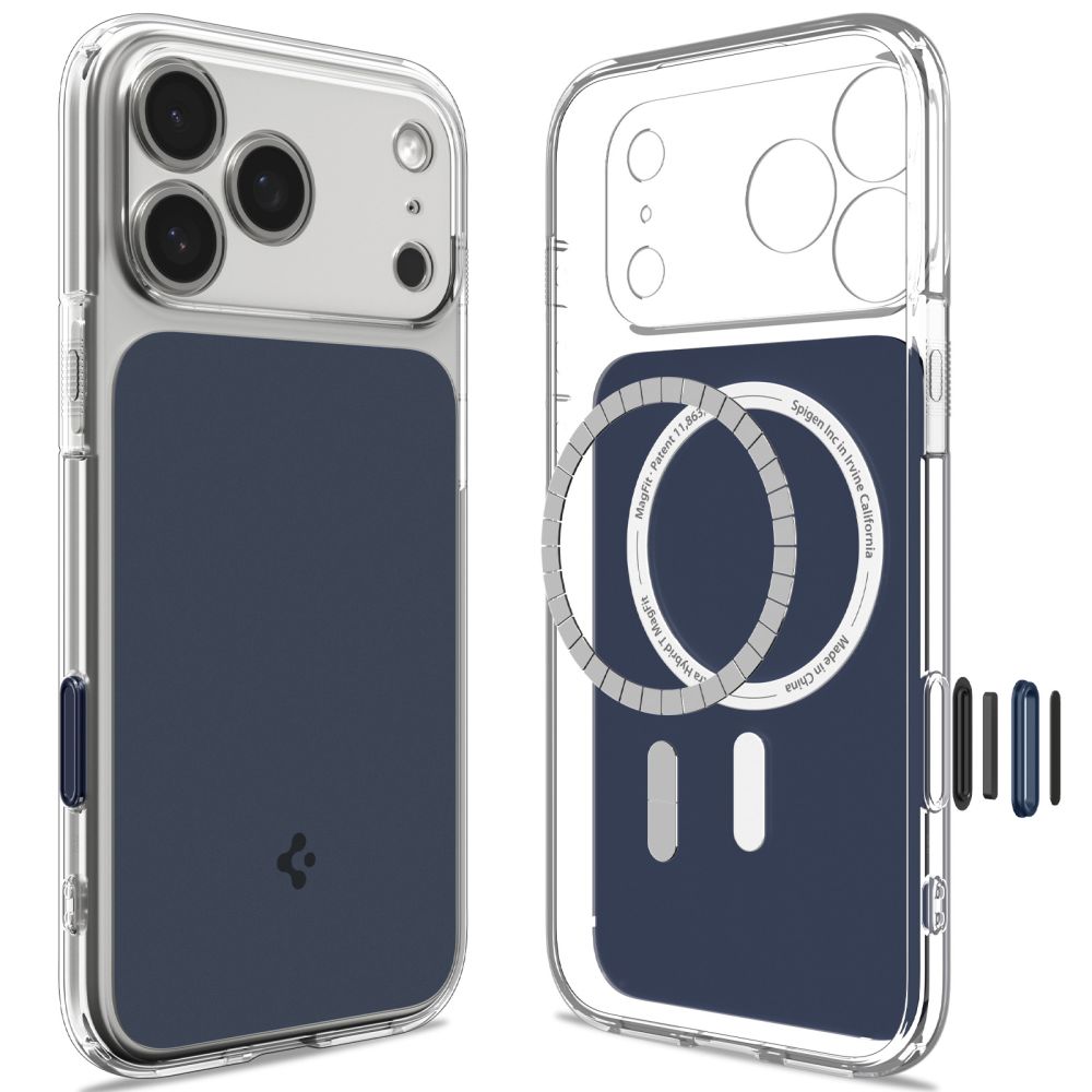 Dėklas Spigen Ultra Hybrid T MagSafe iPhone 17 Pro / 18 Pro, matinis mėlynas