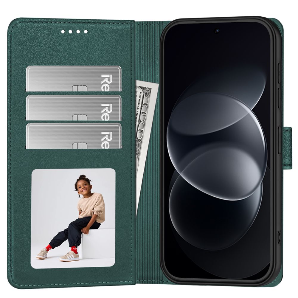 Dėklas Tech-Protect Wallet Xiaomi Redmi Note 17 Pro Max 5G, žalias