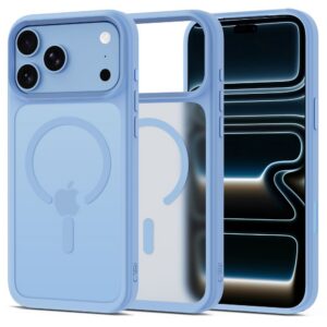 Dėklas Tech-Protect Magmat MagSafe CC iPhone 17 Pro / 18 Pro, matinis šviesiai mėlynas