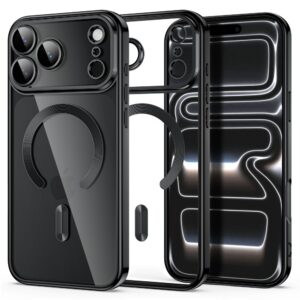 Dėklas Tech-Protect MagFlex MagSafe iPhone 17 Pro / 18 Pro, blizgus juodas